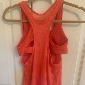 Lululemon tank- bra with overlay sz 4
